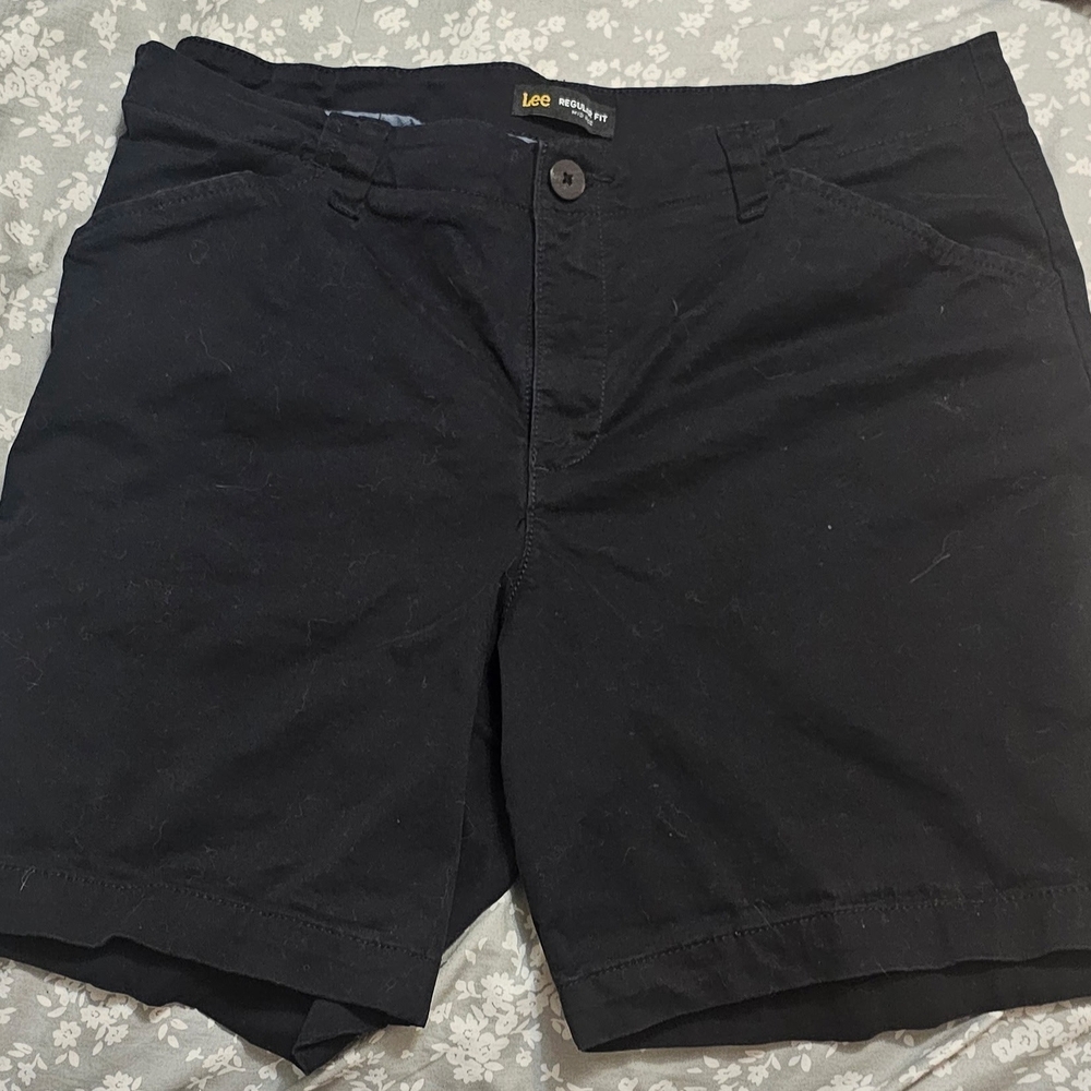 Lee Women's Dark Flat Front Shorts